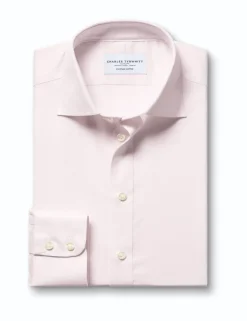Slim Fit Pure Cotton Textured Luxury Shirt
