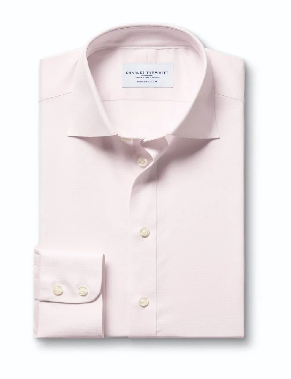 Slim Fit Pure Cotton Textured Luxury Shirt