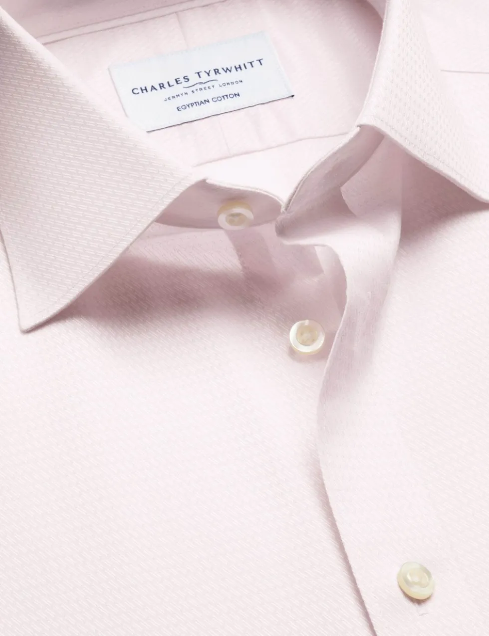 Slim Fit Pure Cotton Textured Luxury Shirt