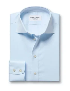 Slim Fit Pure Cotton Textured Luxury Shirt
