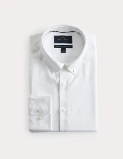 Slim Fit Pure Cotton Twill Luxury Shirt