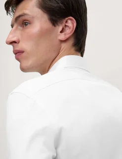 Slim Fit Pure Easy Iron Cotton with Stretch Shirt
