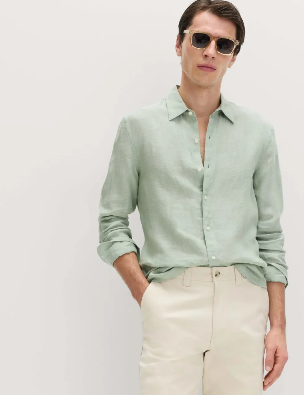 Slim Fit Pure Linen Shirt