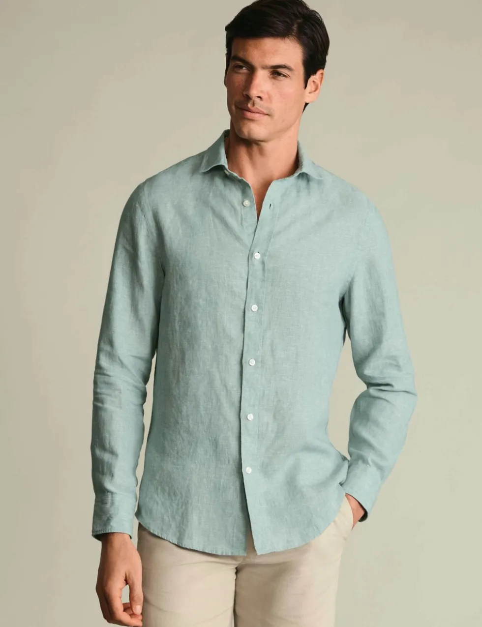 Slim Fit Pure Linen Shirt