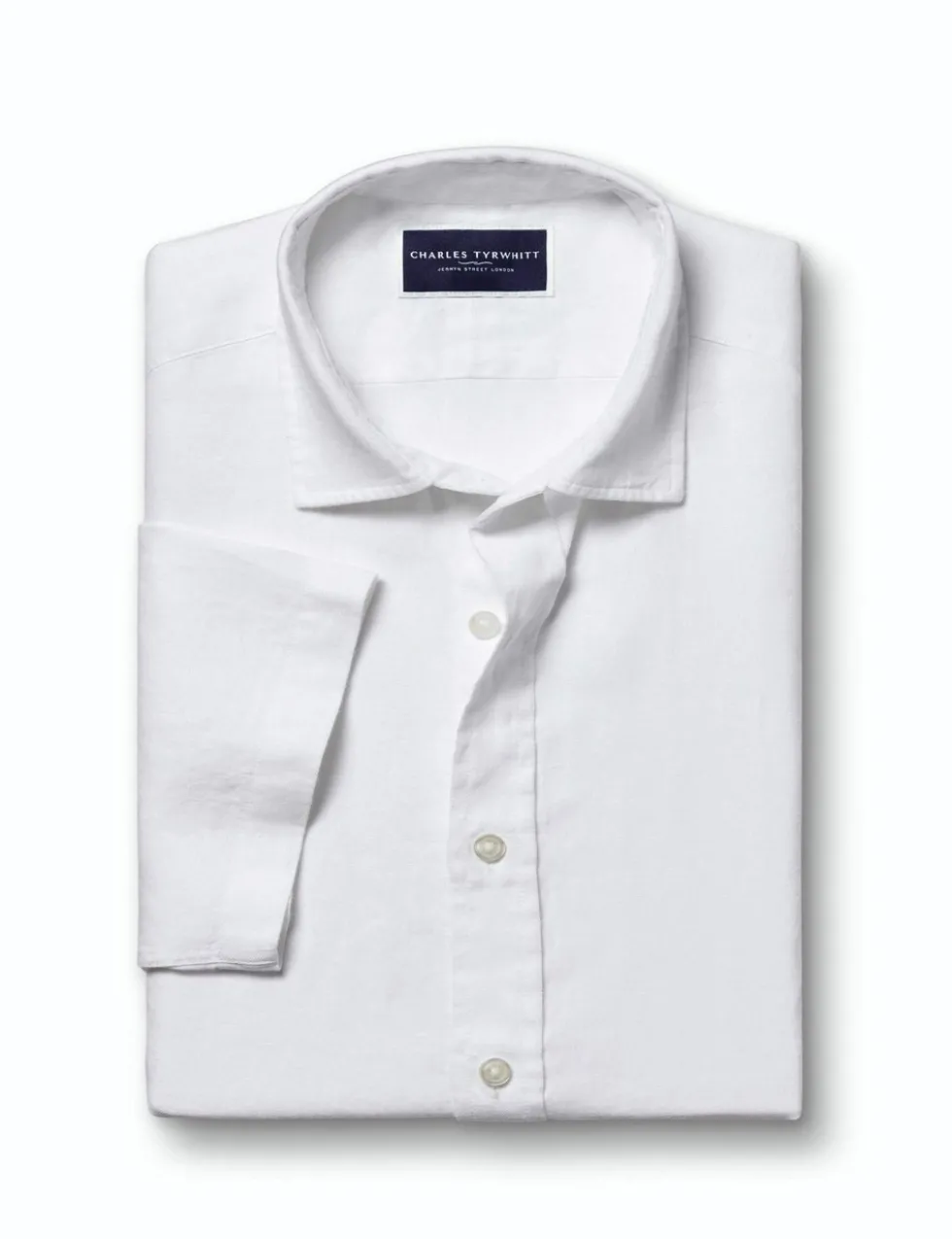 Slim Fit Pure Linen Short Sleeve Shirt