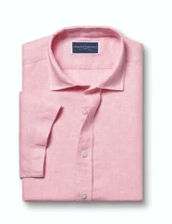 Slim Fit Pure Linen Short Sleeve Shirt