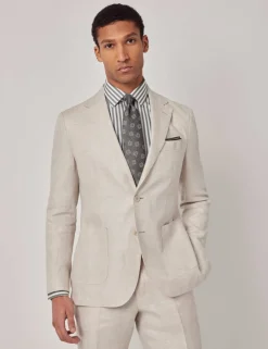 Slim Fit Pure Linen Suit Jacket