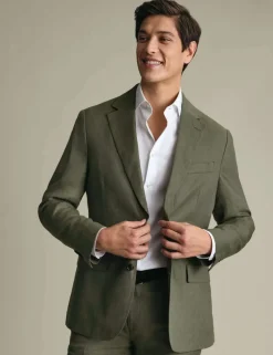 Slim Fit Pure Linen Suit Jacket