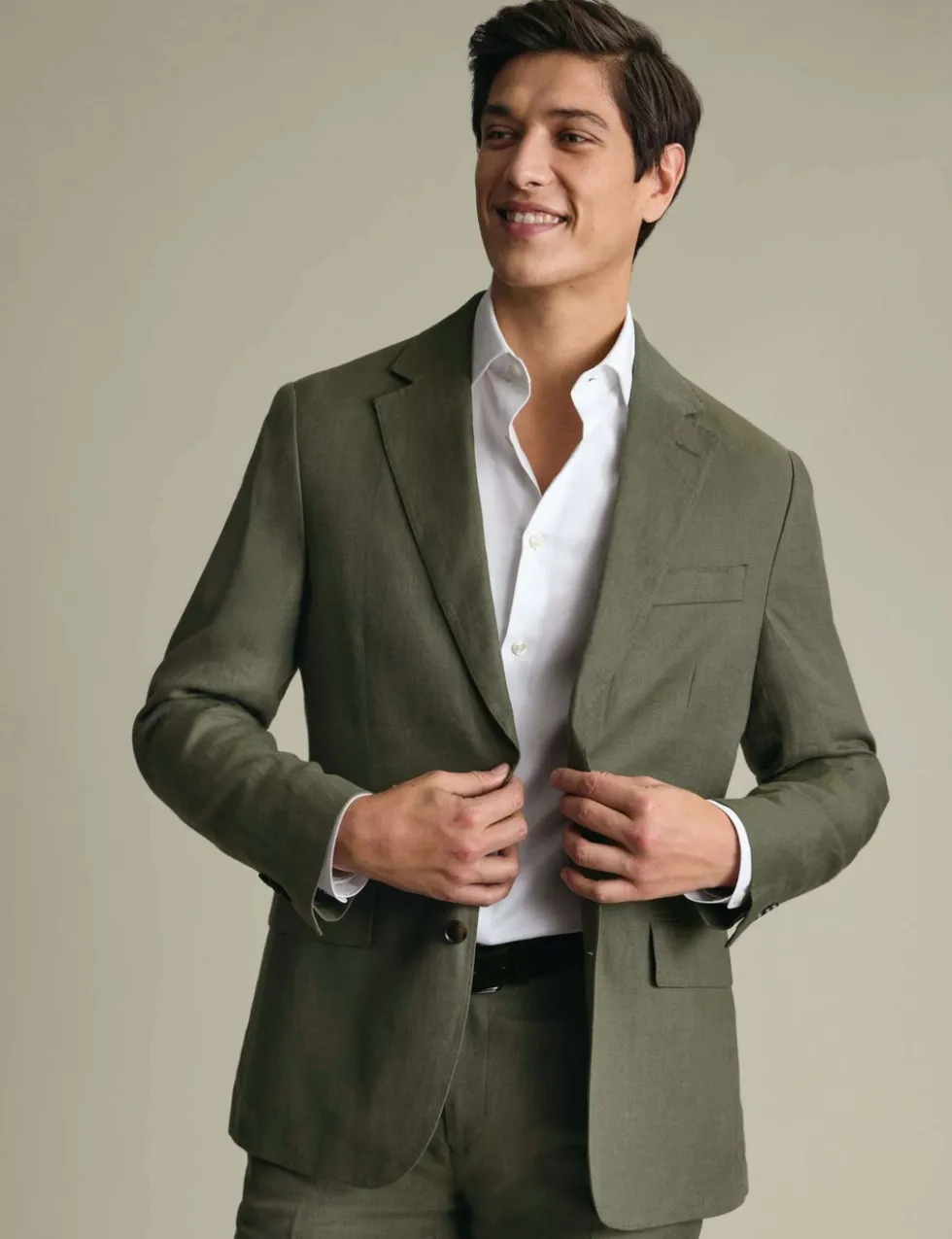 Slim Fit Pure Linen Suit Jacket
