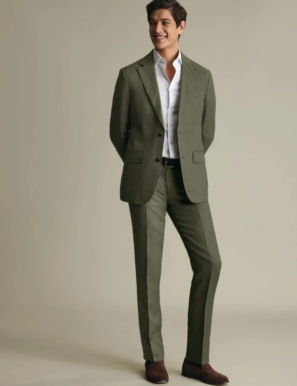 Slim Fit Pure Linen Suit Jacket