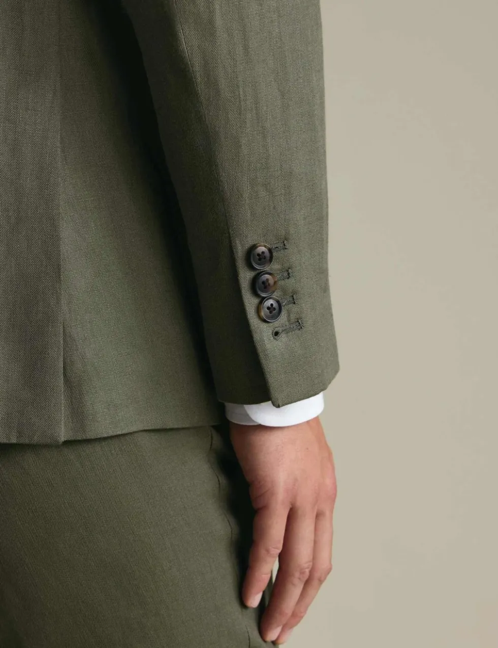 Slim Fit Pure Linen Suit Jacket