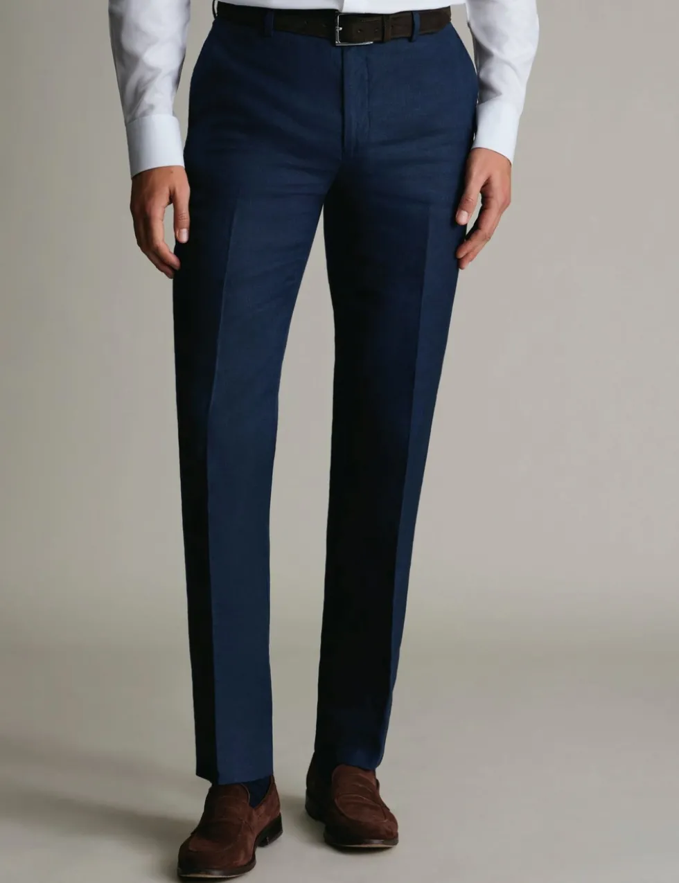 Slim Fit Pure Linen Suit Trousers
