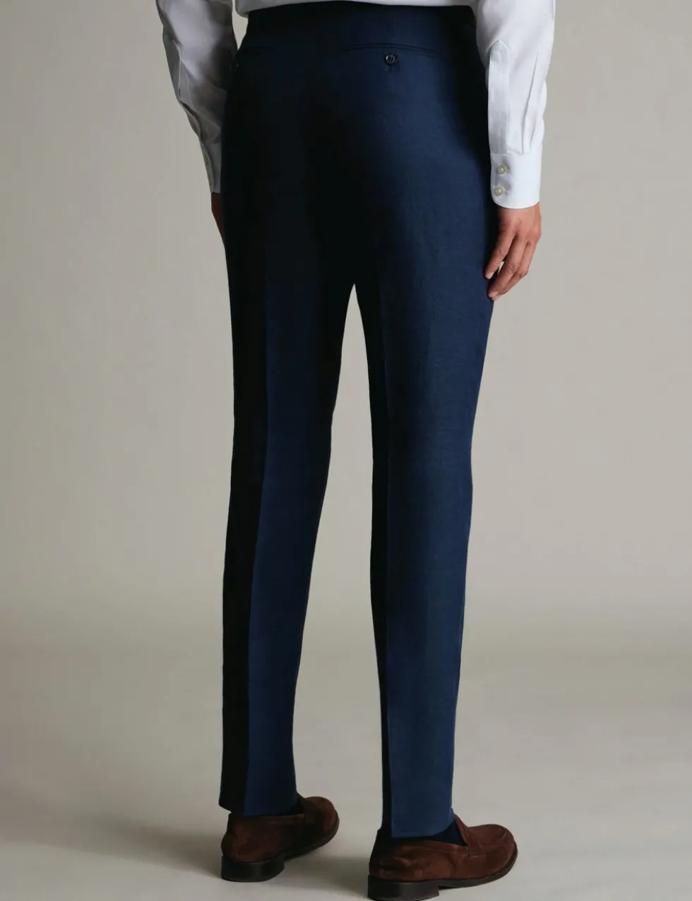 Slim Fit Pure Linen Suit Trousers