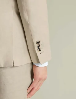 Slim Fit Pure Linen Suit Jacket