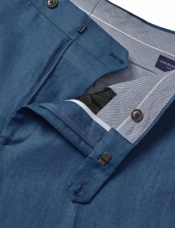 Slim Fit Pure Linen Trousers