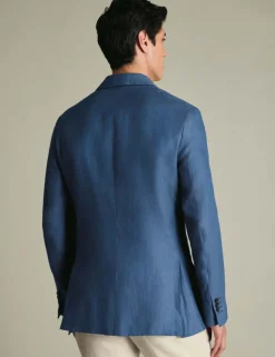Slim Fit Pure Linen Twill Blazer