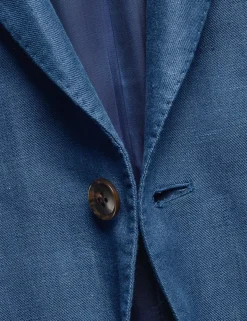 Slim Fit Pure Linen Twill Blazer