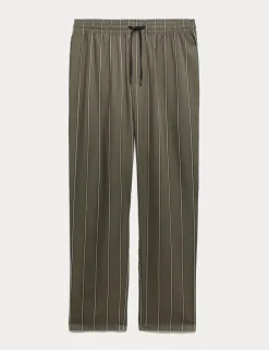 Slim Fit Pure Lyocell Striped Pyjama Bottoms