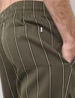Slim Fit Pure Lyocell Striped Pyjama Bottoms