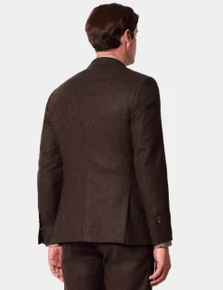 Slim Fit Pure Wool Herringbone Suit Jacket