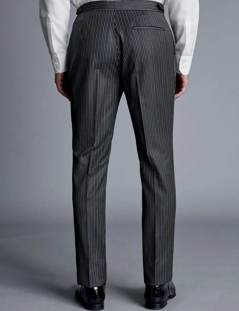 Slim Fit Pure Wool Pinstripe Suit Trousers