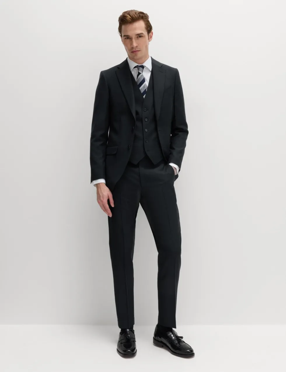 Slim Fit Pure Wool Suit Jacket