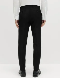 Slim Fit Pure Wool Suit Trousers