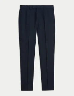 Slim Fit Pure Wool Suit Trousers