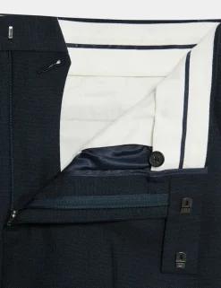 Slim Fit Pure Wool Suit Trousers