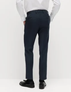 Slim Fit Pure Wool Suit Trousers