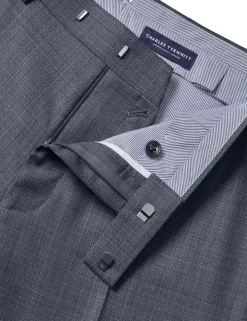 Slim Fit Pure Wool Suit Trousers