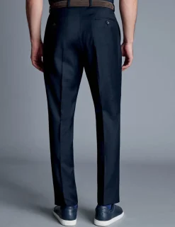 Slim Fit Pure Wool Suit Trousers
