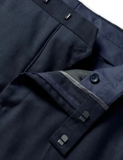 Slim Fit Pure Wool Suit Trousers