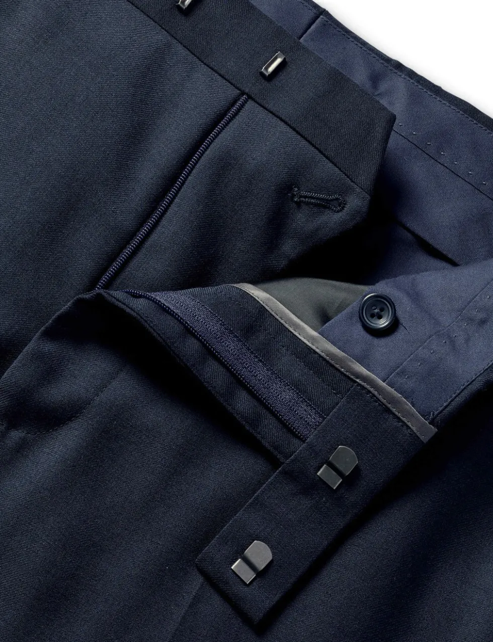 Slim Fit Pure Wool Suit Trousers