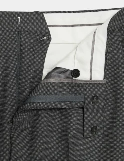Slim Fit Pure Wool Suit Trousers