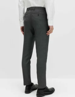 Slim Fit Pure Wool Suit Trousers