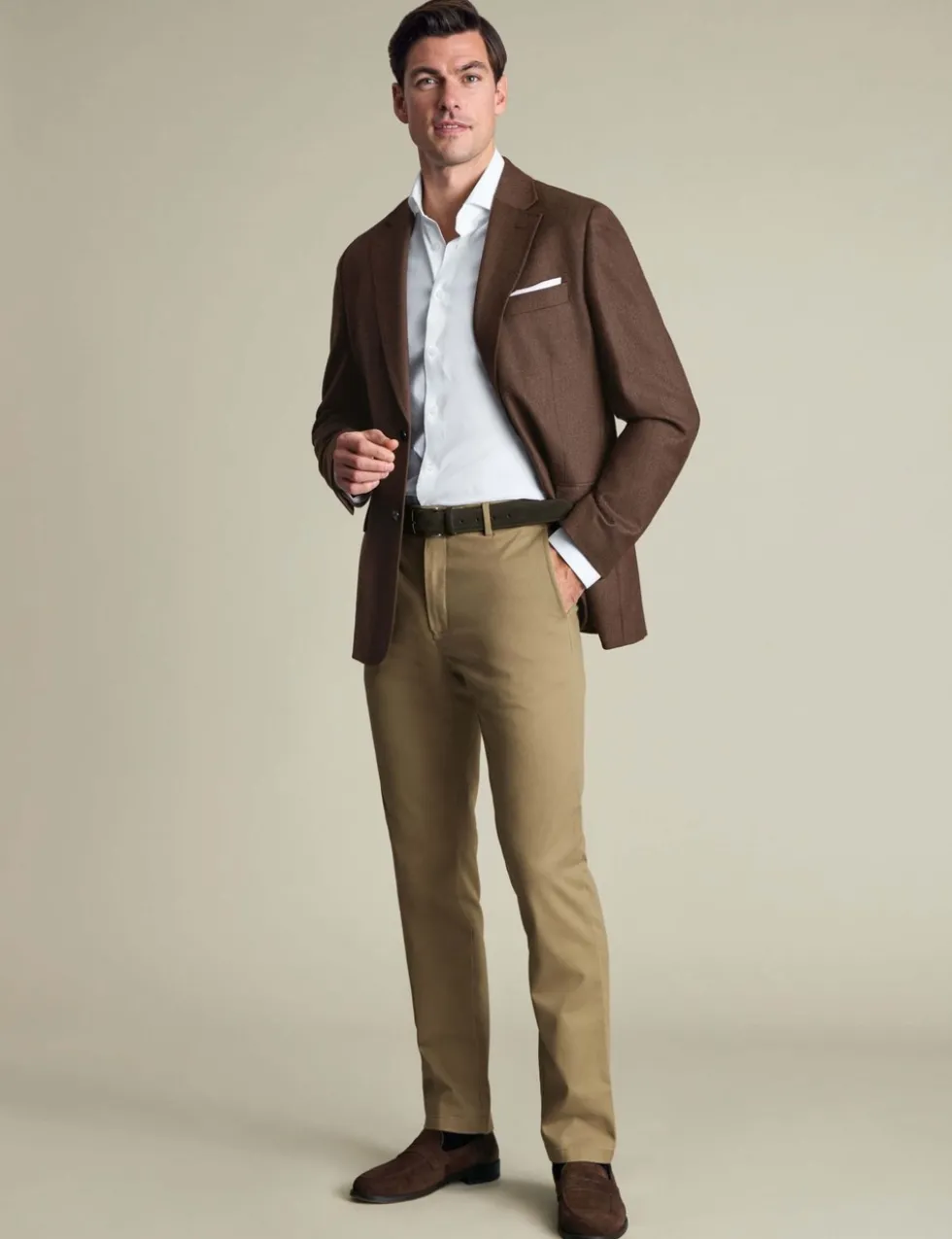Slim Fit Pure Wool Textured Blazer
