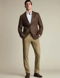Slim Fit Pure Wool Textured Blazer