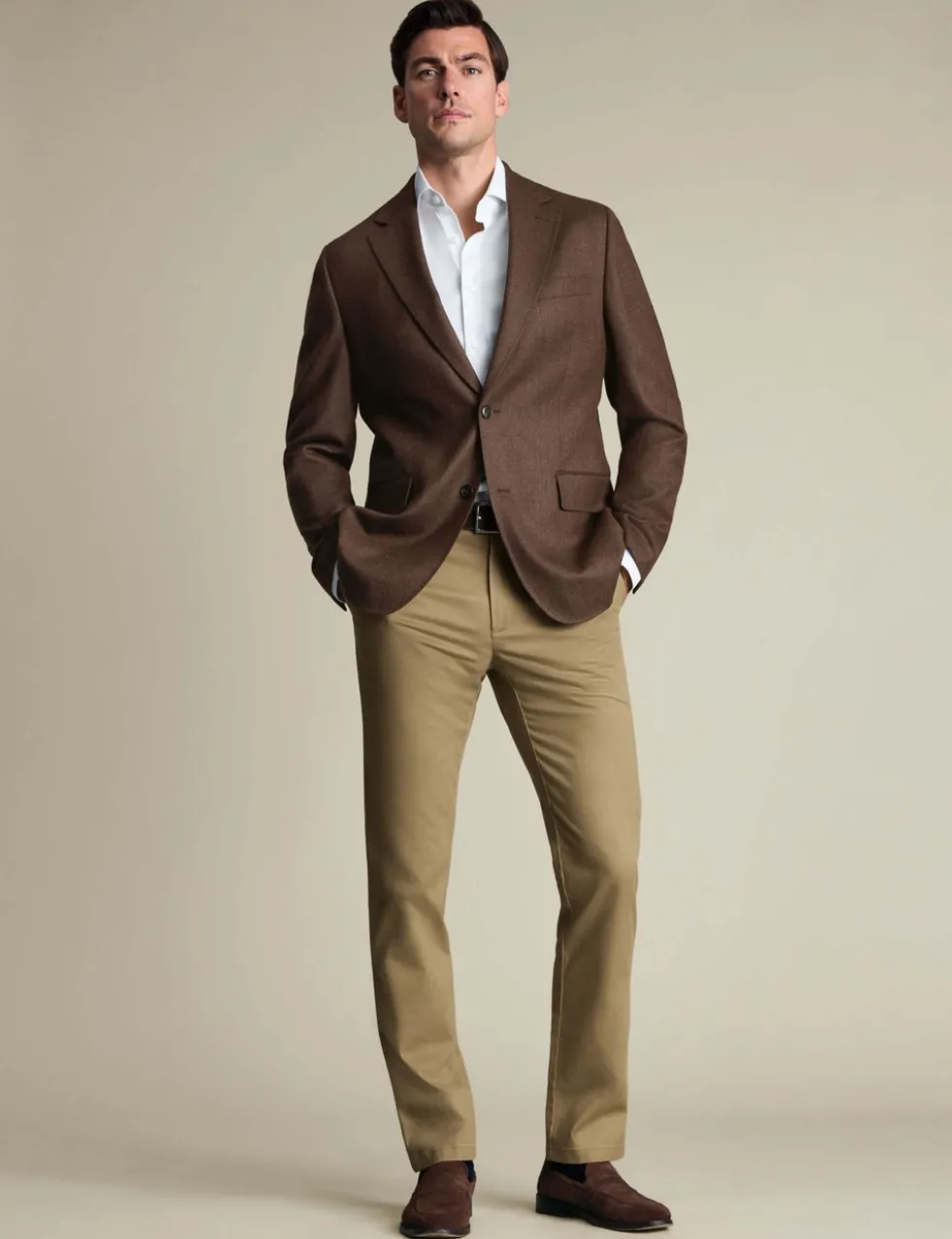 Slim Fit Pure Wool Textured Blazer