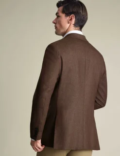 Slim Fit Pure Wool Textured Blazer