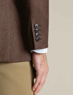 Slim Fit Pure Wool Textured Blazer