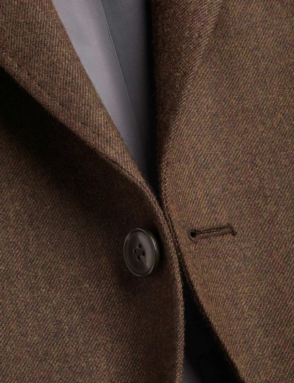 Slim Fit Pure Wool Textured Blazer