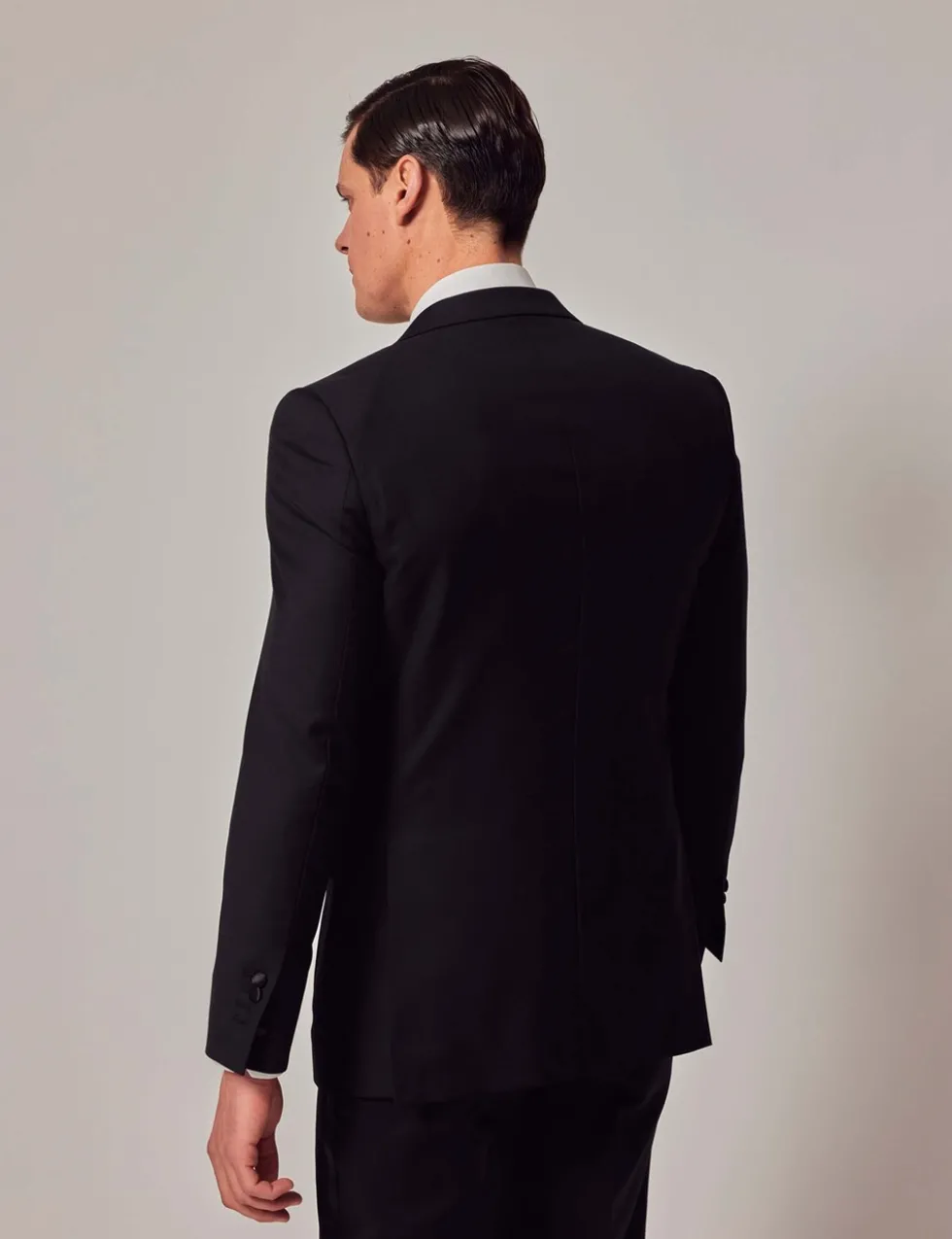Slim Fit Pure Wool Tuxedo Jacket