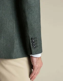 Slim Fit Pure Wool Tweed Suit Jacket