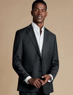 Slim Fit Pure Wool Twill Suit Jacket