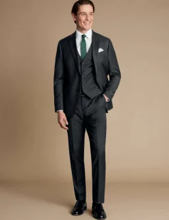 Slim Fit Pure Wool Twill Suit Jacket