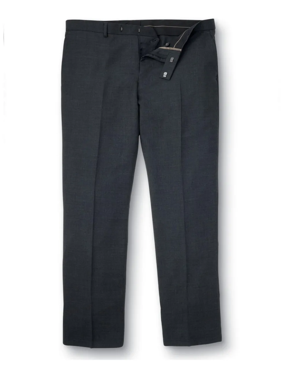 Slim Fit Pure Wool Twill Suit Trousers