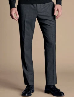 Slim Fit Pure Wool Twill Suit Trousers
