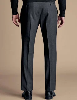 Slim Fit Pure Wool Twill Suit Trousers