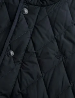 Slim Fit Quilted Funnel Neck Estate Jacket